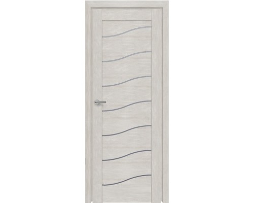 Дверь межкомнатная экошпон D-2 дуб шале снежный