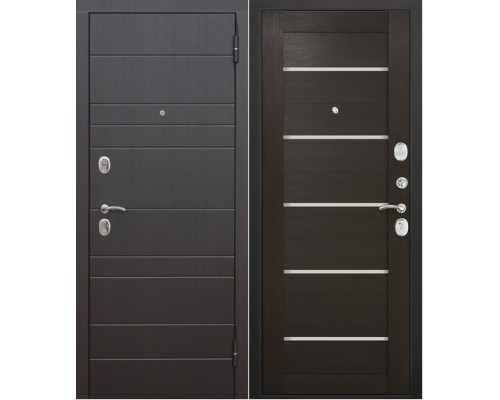 Дверь металлическая "Барселона царга" венге 