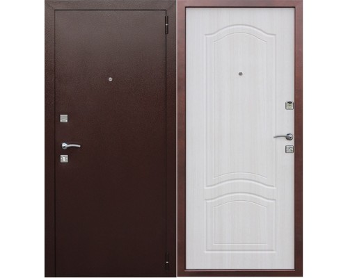 Дверь металлическая "Доминанта" белый ясень