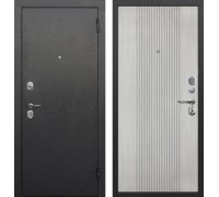 Дверь металлическая "Nova серебро Антик" серебро - Белый ясень