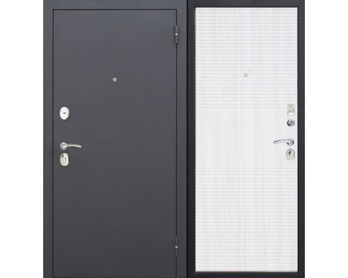 Дверь металлическая "Гарда муар 10 мм" белый ясень 