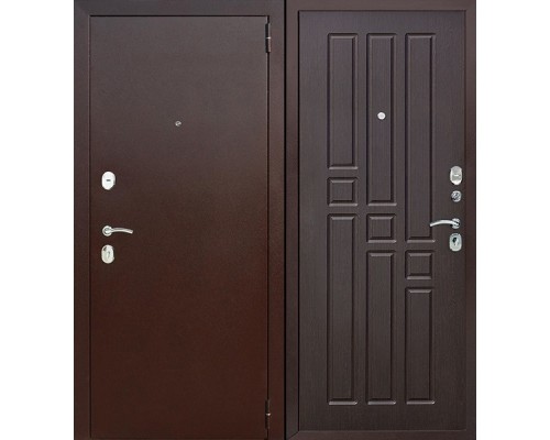 Дверь металлическая "Гарда" венге