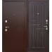 Дверь металлическая "Гарда" венге