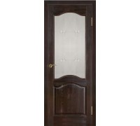 дверь из массива сосны модель № 7 ДО Мателюкс темный лак  дверь из массива сосны модель № 7 ДО Мателюкс темный лак