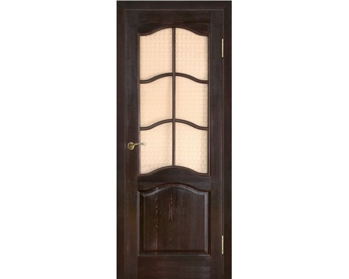 модель № 7 ДО с рамкой темный лак