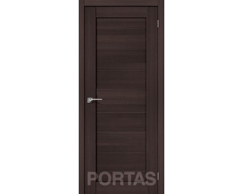 Дверь межкомнатная экошпон S-20 орех шоколад