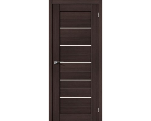 Дверь межкомнатная экошпон S-22 орех шоколад