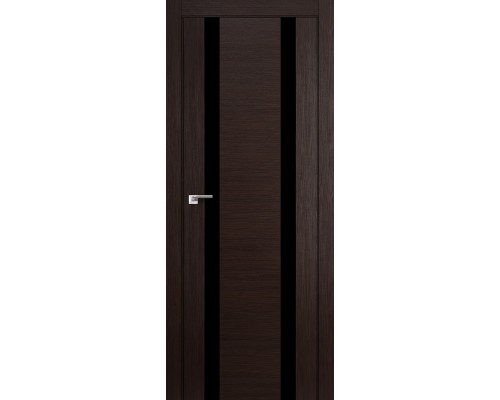Дверь межкомнатная экошпон 62-X венге мелинга черный лак