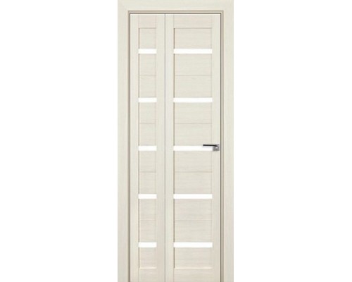 Дверь межкомнатная складная 7-X эшвайт мелинга