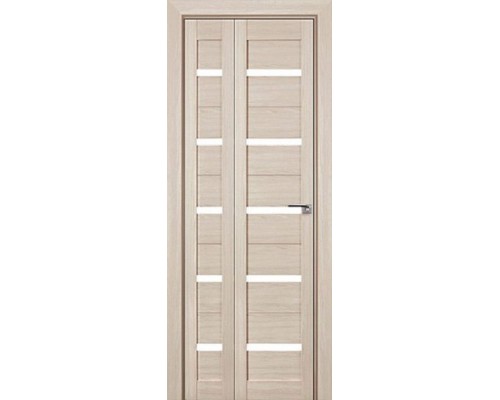 Дверь межкомнатная складная 7-X капучино мелинга