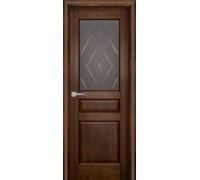 дверь из массива ольхи Валенсия ДО античный орех